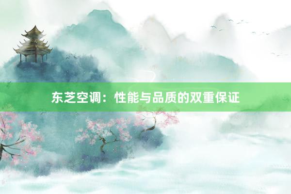 东芝空调：性能与品质的双重保证